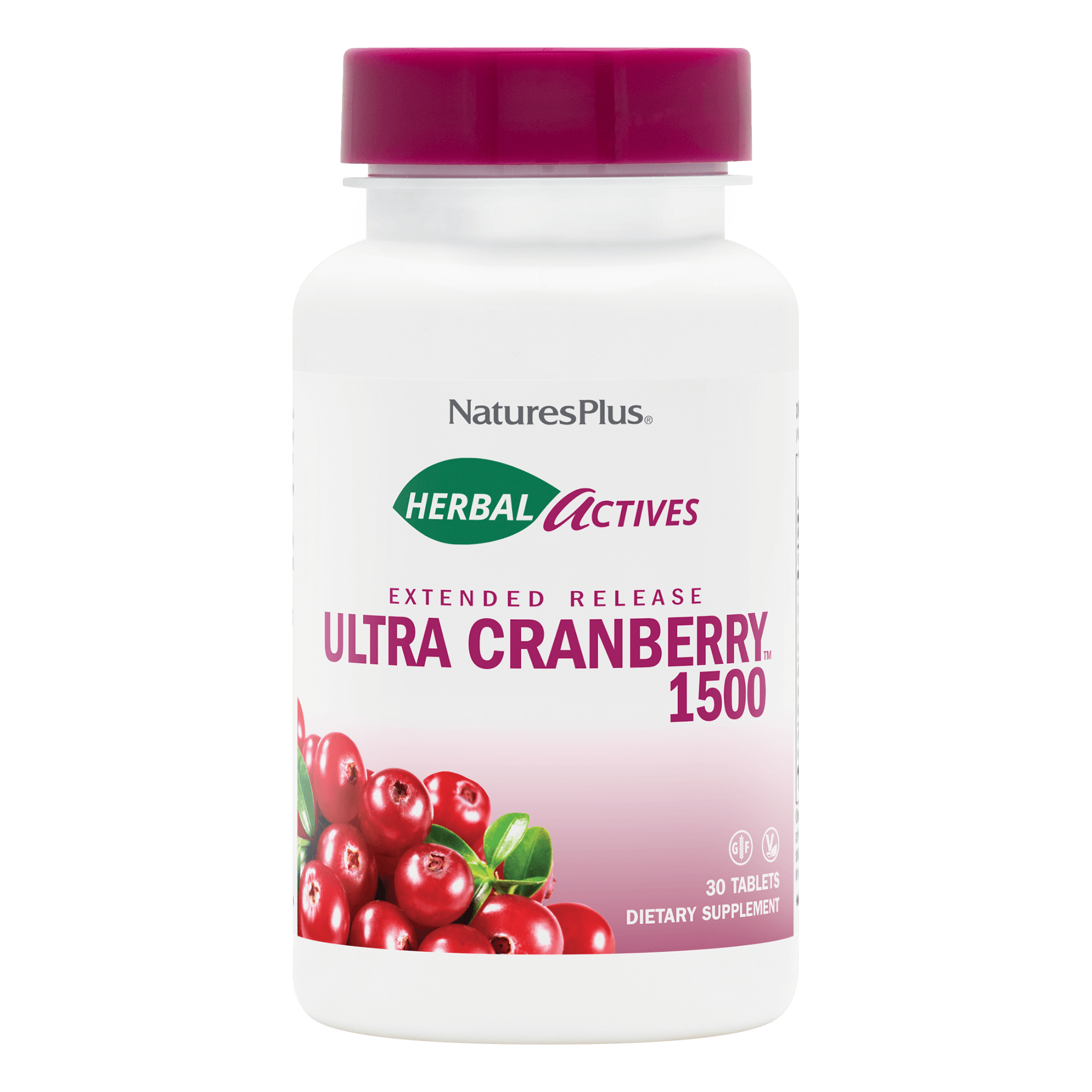 مكمل غذائي هيربال أكتيفز الترا التوت البري 1500 بمفعول طويل الامد من ناتشرز بلاس- 30 قرص
