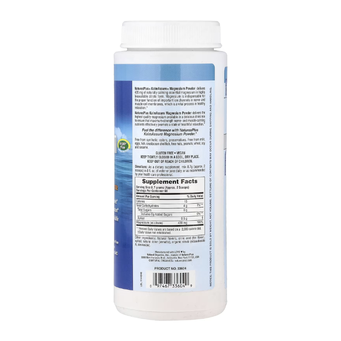Natures plus Kalm Assure Magnesium Powder 1.15 lb