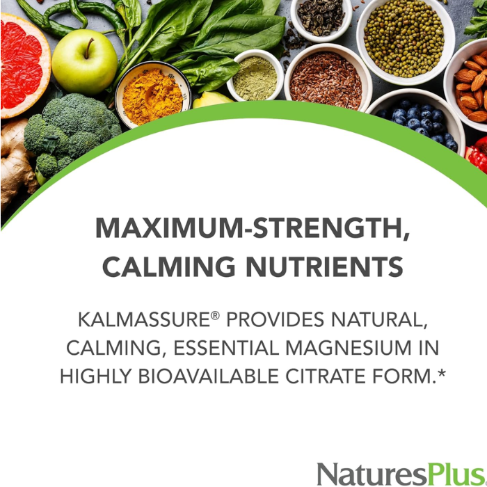 Natures Plus Kalm assure Magnesium Powder 400mg 0.80 lb