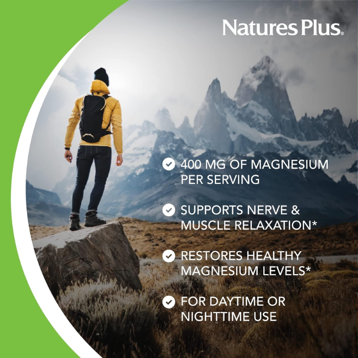 Natures Plus Kalm assure Magnesium Powder 400mg 0.80 lb