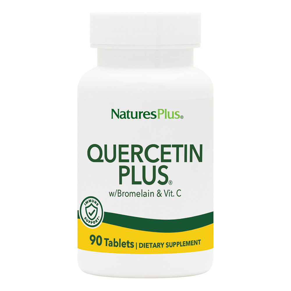 Natures Plus Quercetin Plus With Vitamin C & Bromelain 90 Tablets