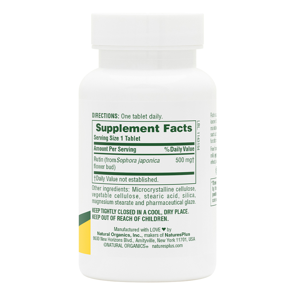 Natures Plus Rutin 500mg 60 Tablets