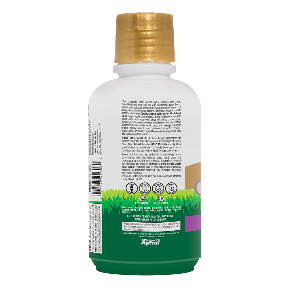 Natures Plus Source Of Life Animal Parade Liquid Tropical Berry 30 Oz