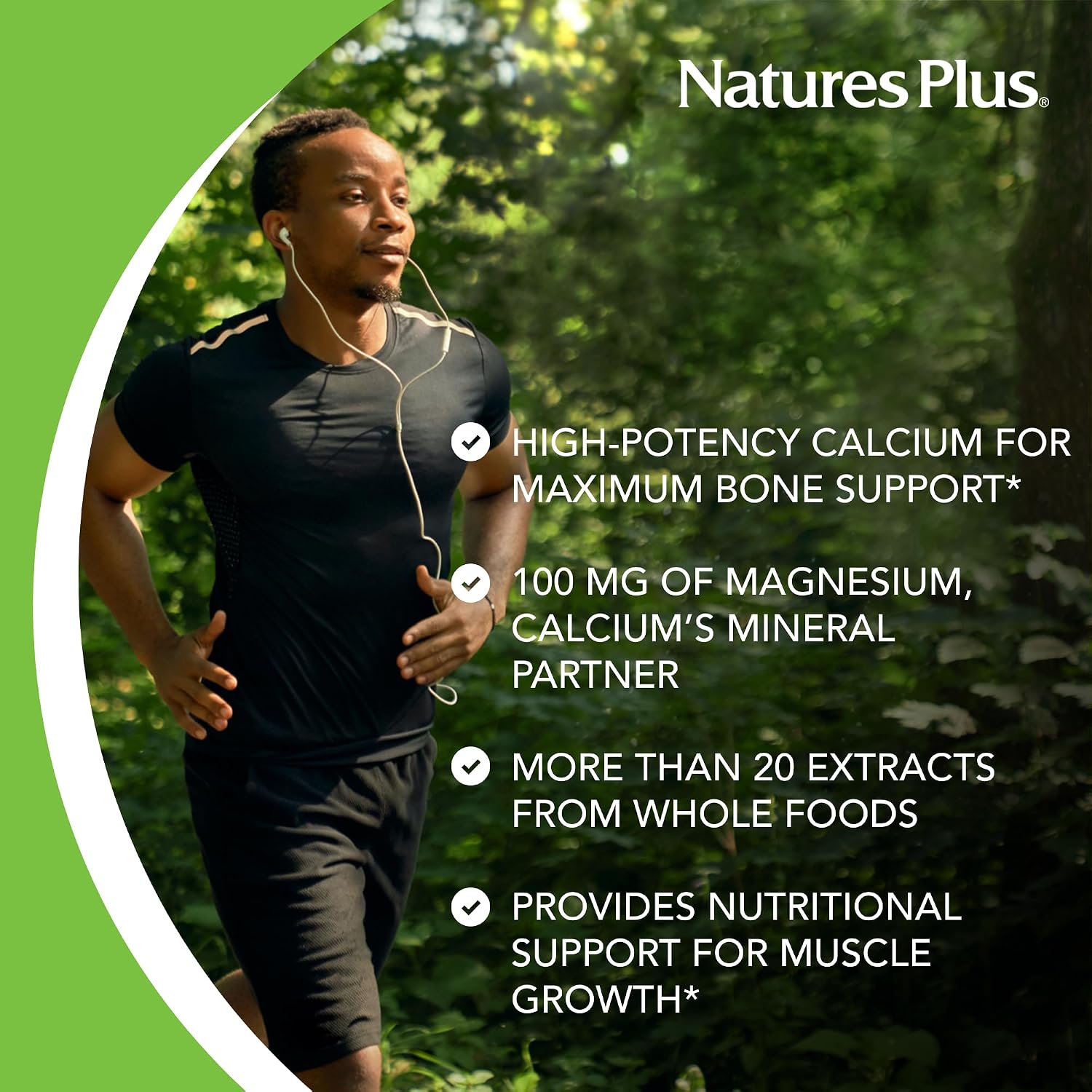 Natures Plus Source Of Life Garden Calcium 1000 mg Vegan capsules 120's