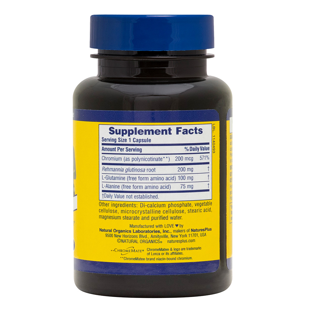 Natures Plus Sugar Control Sugar Cravings Formula 60 Capsules