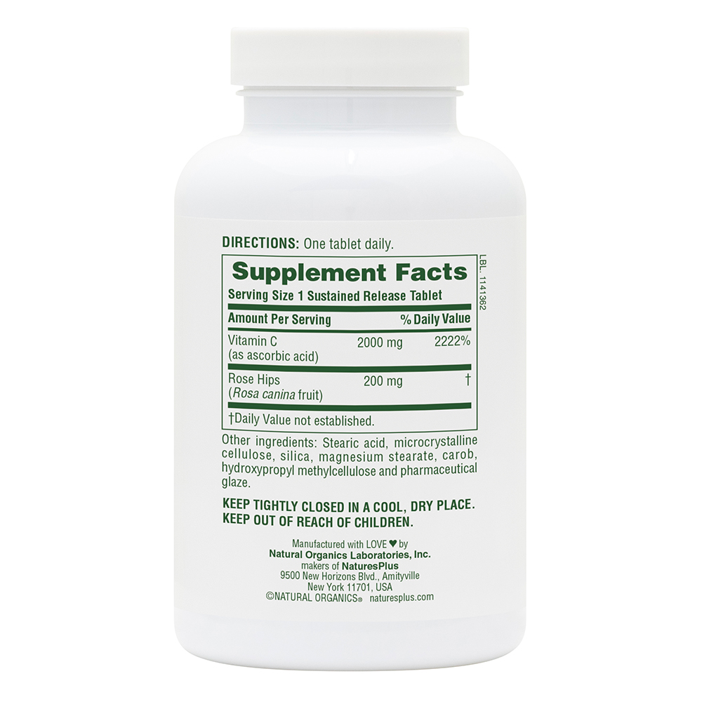 Natures Plus Ultra C 2000 Sustained Release With Rosehips 90 Tablets