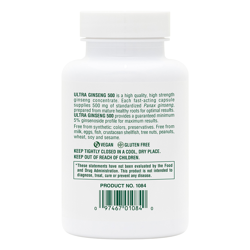 Natures Plus Ultra Ginseng 500 60 Capsules