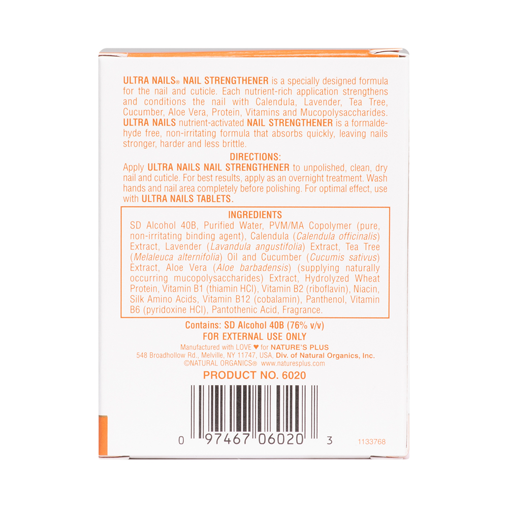 Natures Plus Ultra Nails Nail Strengthener 1/4 fl oz 7.4 ml