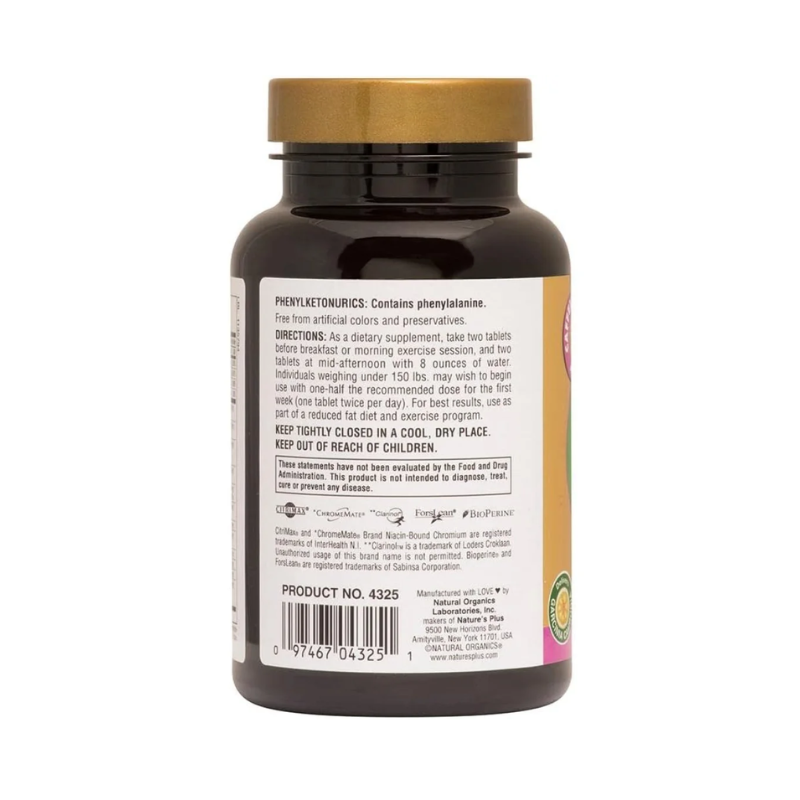Natures Plus Ultra Skinny Mini Caffeine Free Bilayered Tablets 90's