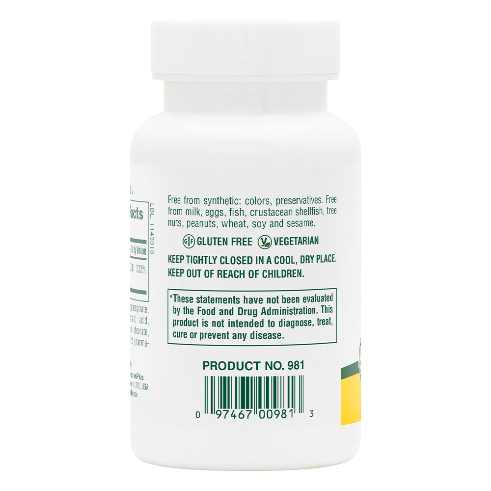Natures Plus Vitamin A 10,000 IU Water Dispersible 90's Tablets