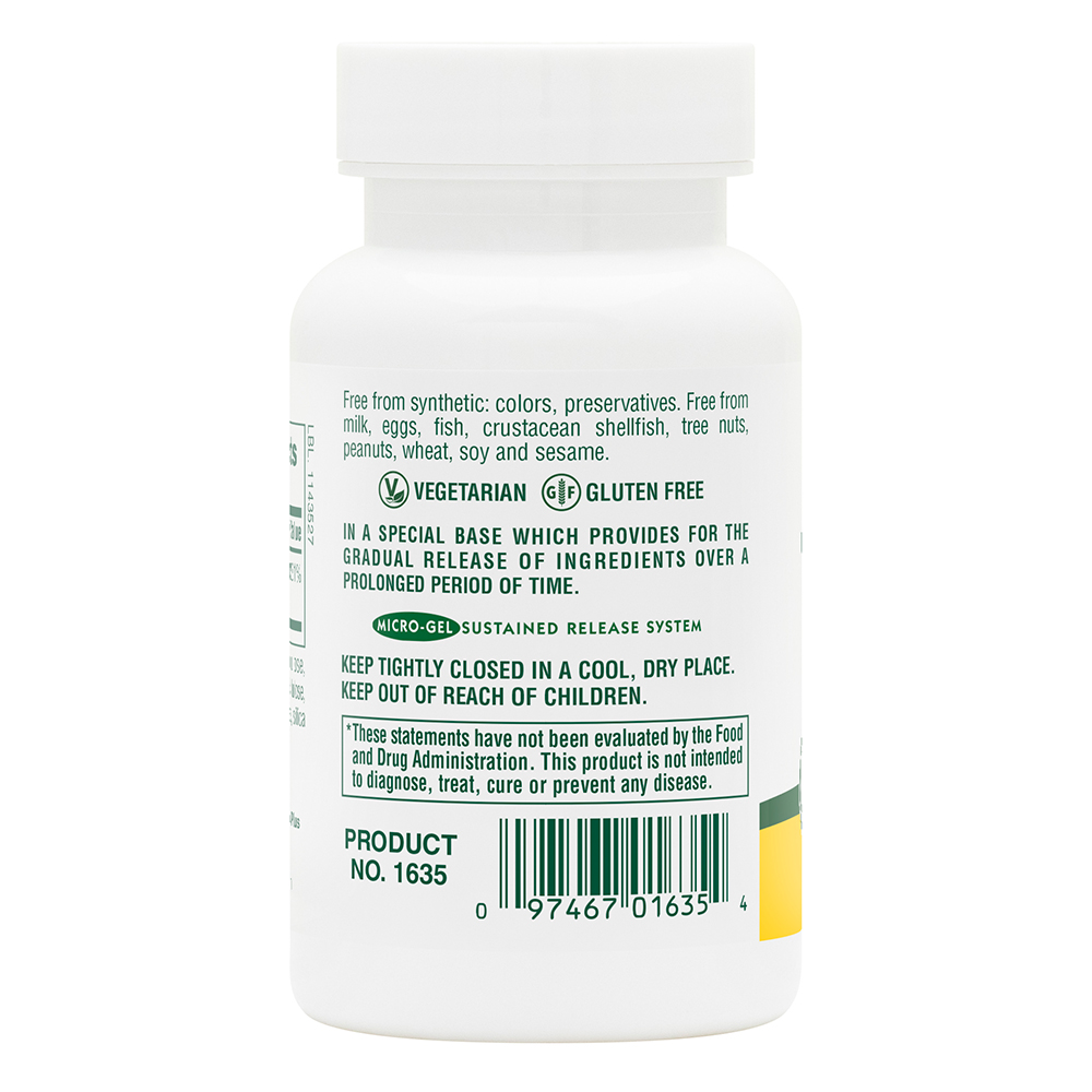 Natures Plus Vitamin B 2 250 Mg Sustained Release 60 Tablets