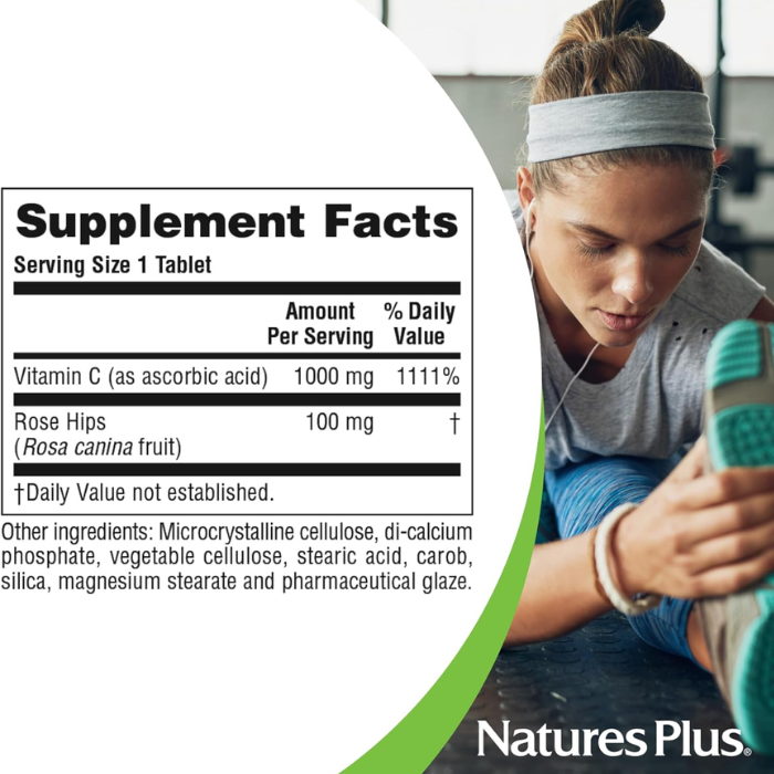 Natures Plus Vitamin C 1000 mg 180 Tablets