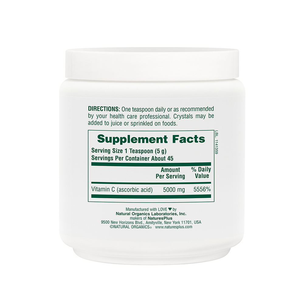 Natures Plus Vitamin C Micro Crystals 8 Oz 227g Jar