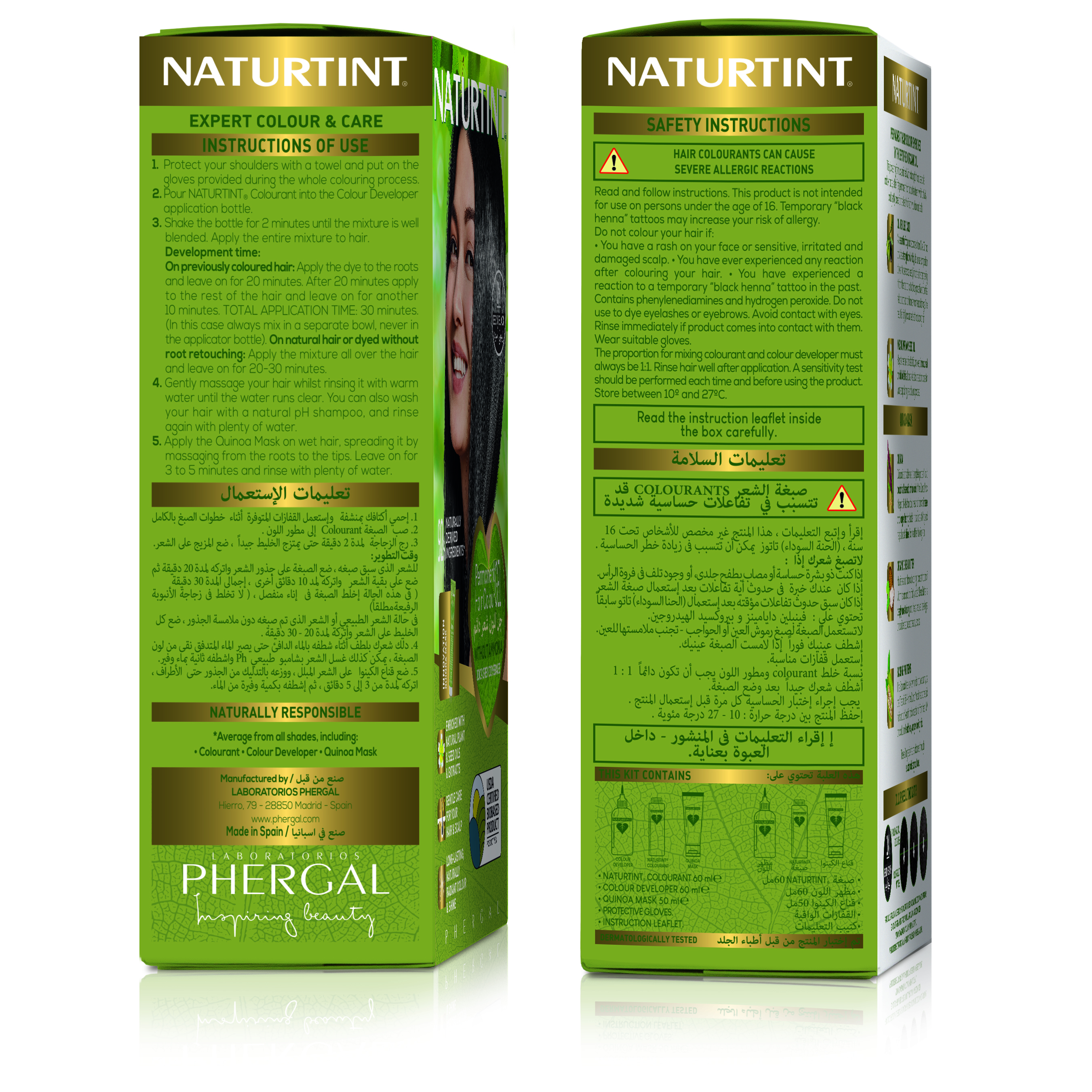 Naturtint 6A Dark Ash Blonde, Ammonia-Free Permanent Hair Color with Quinoa Mask, 165ml