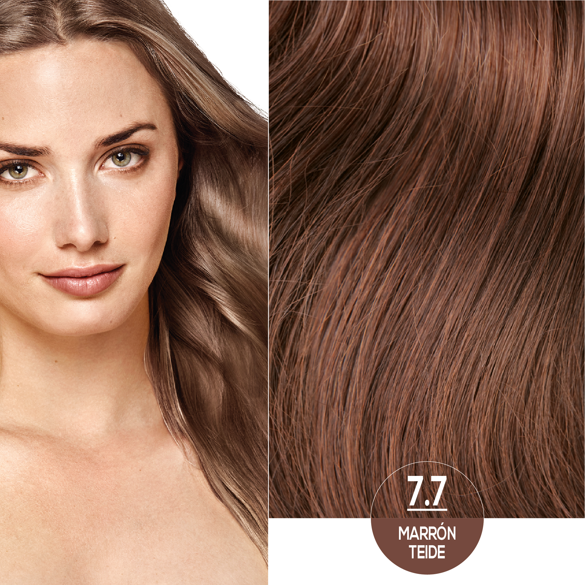 Naturtint 7.7 Teide Brown, Ammonia-Free Permanent Hair Color with Quinoa Mask, 165ml