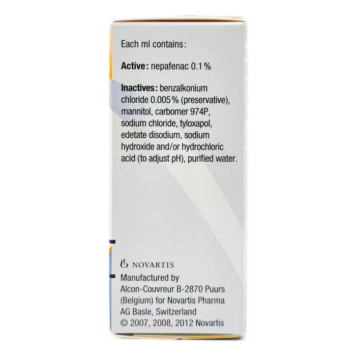 Nevanac 0.1% Eye Drops 5ml Pldr Bottle