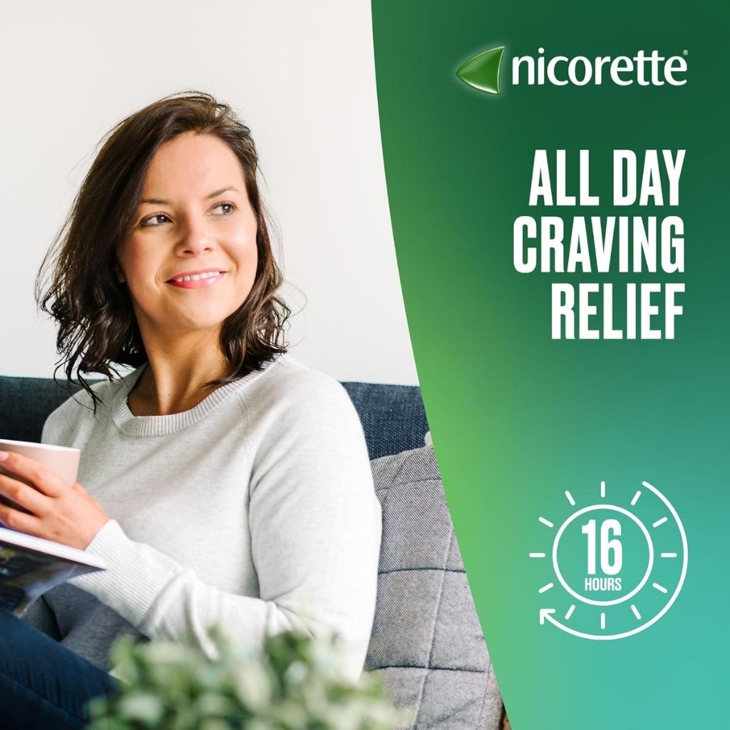 Nicorette 10mg Invisipatch Step 3, Transparent for Smoking Cessation, 7 Patches