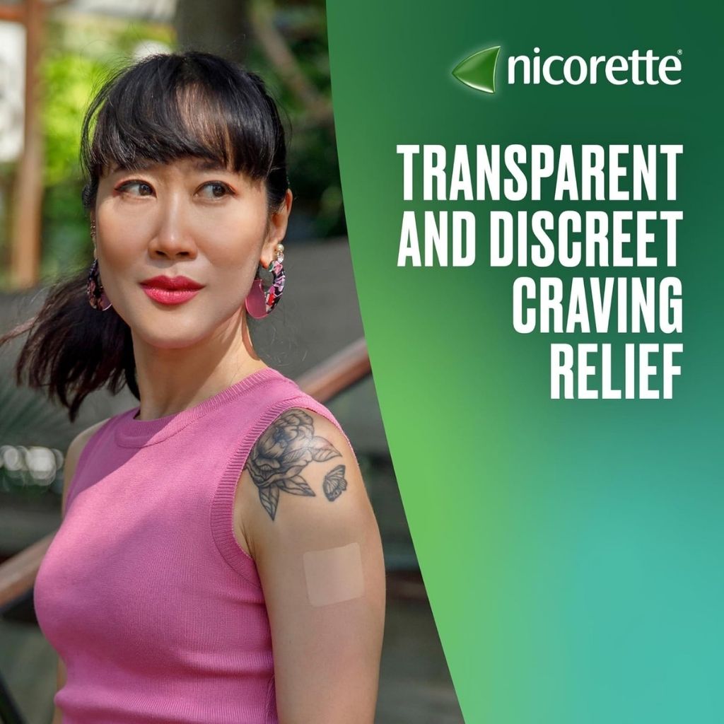 Nicorette 10mg Invisipatch Step 3, Transparent for Smoking Cessation, 7 Patches
