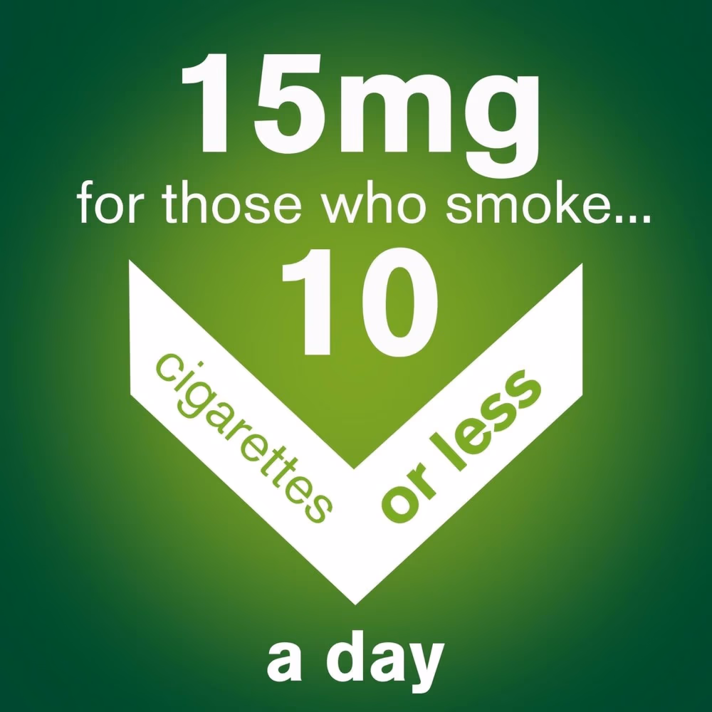 Nicorette 15mg Invisipatch Step 2 ,Transparent Nicotine for Smoking Reduction, 7 Patches