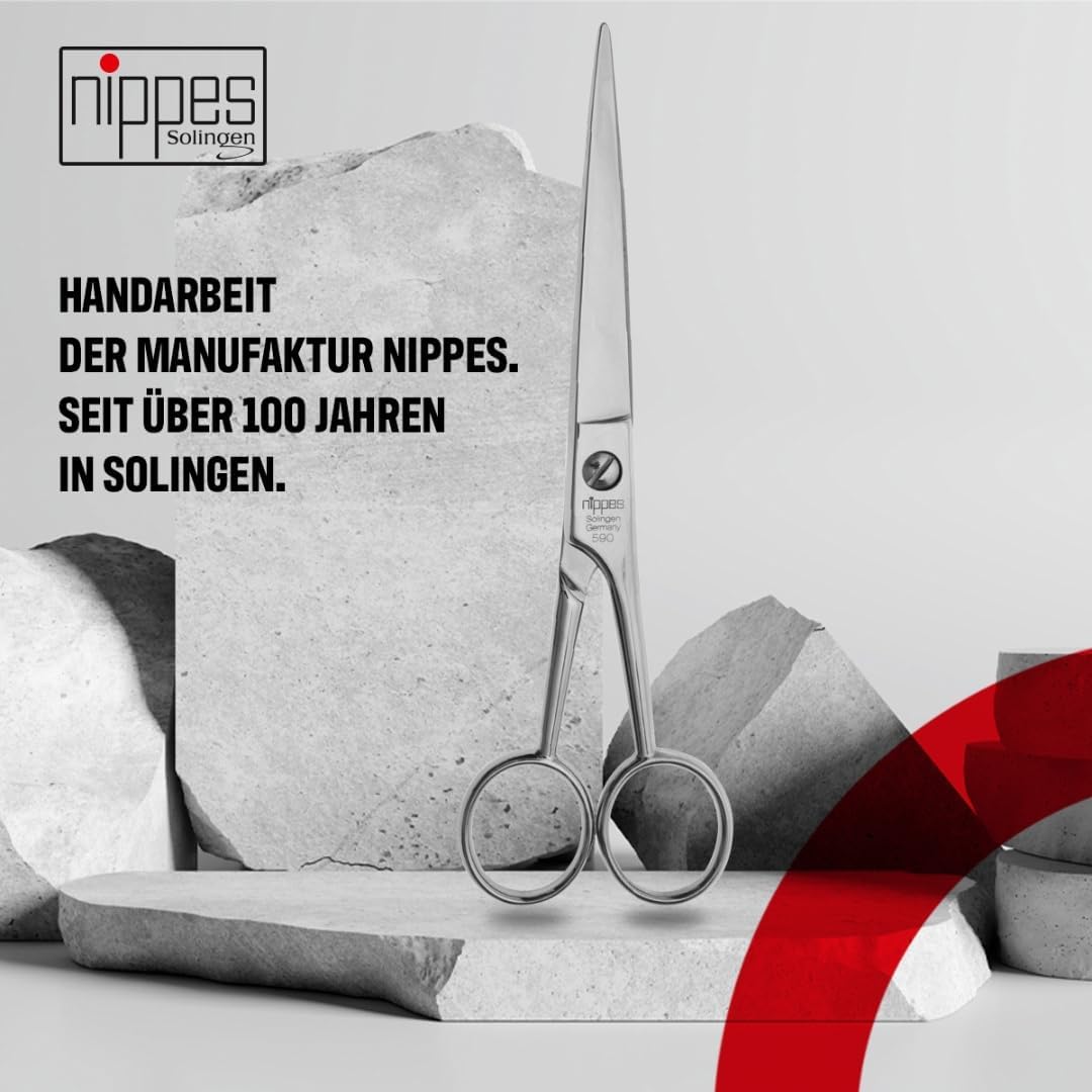 Nippes Barber Scissors with Finger Rest 590-17F