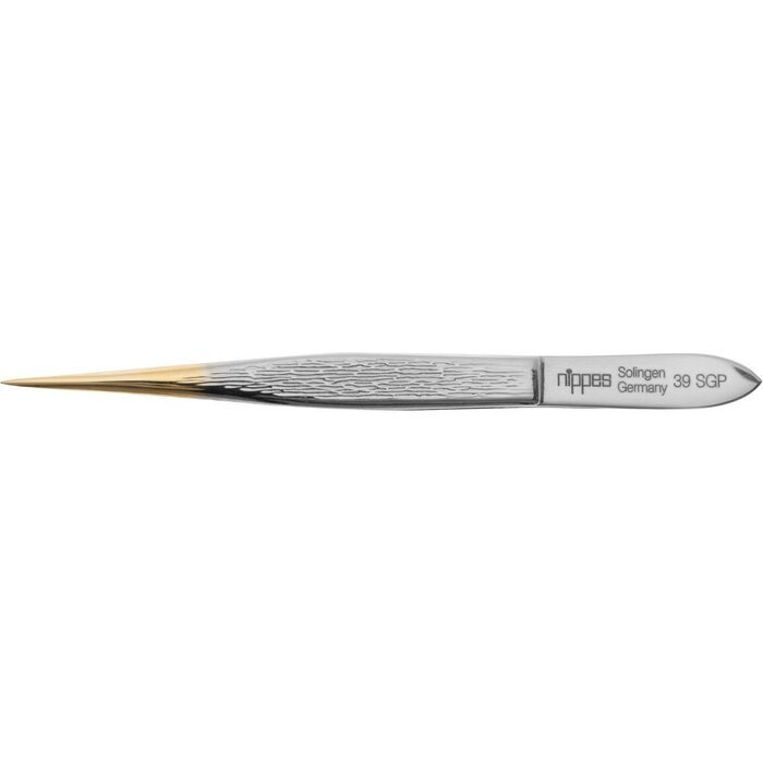 Nippes Tweezer Gold Tip Pointed 39SGP