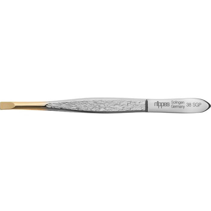 Nippes Tweezer Gold Tip Straight 38SGP