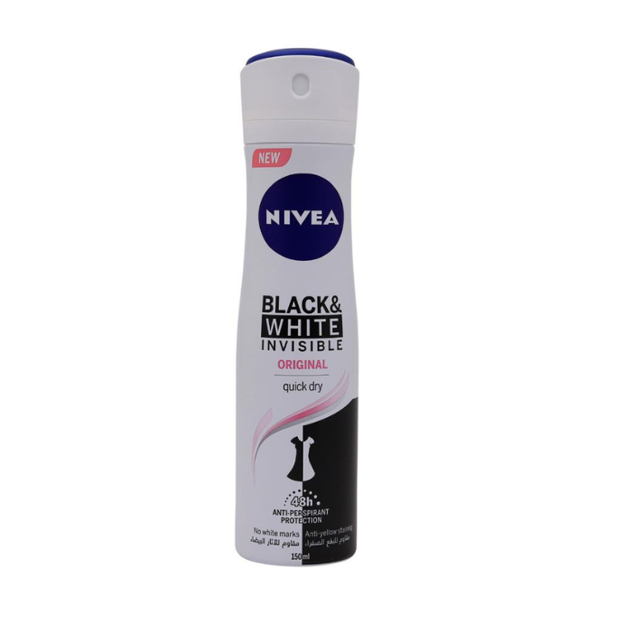 Nivea Black & White Original Anti-Perspirant Deo Spray 150 ml