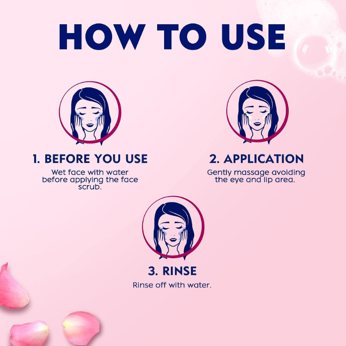 Nivea Rose Care Deep Cleasing Daily Scrub 150 ml