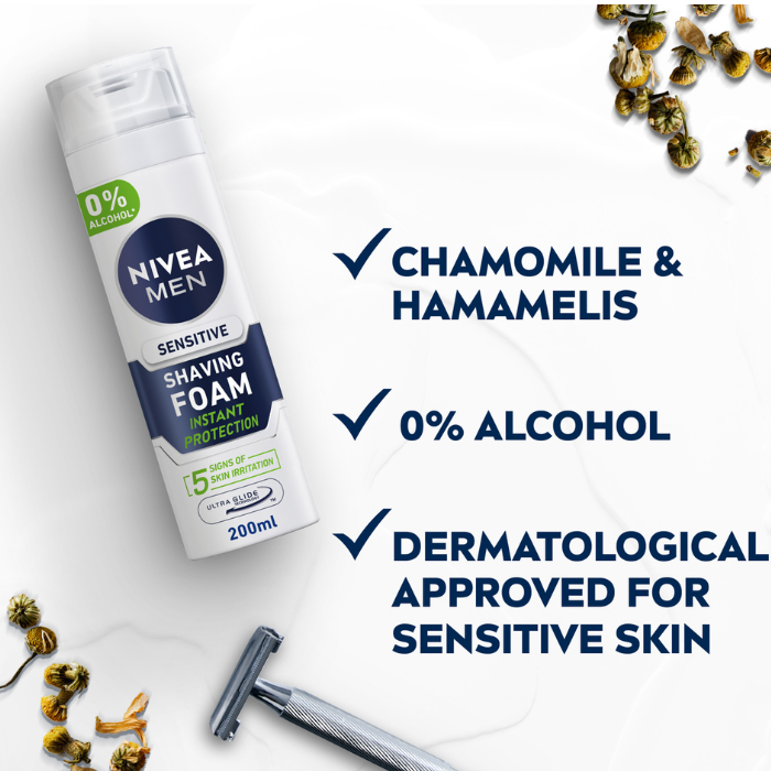Nivea Men Sensitive Shaving Foam 200 ml