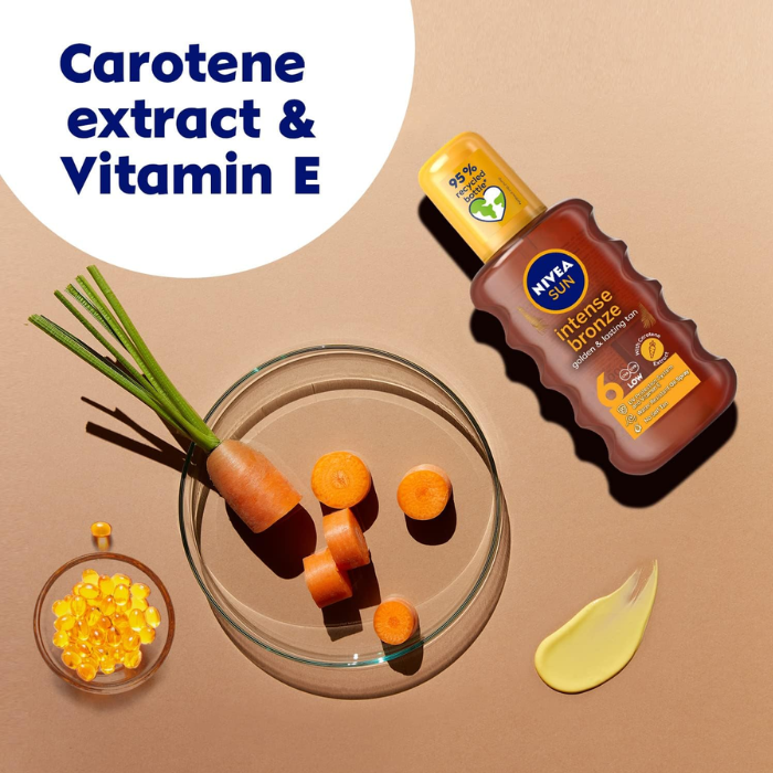 Nivea Sun Deep SPF6 Tanning Oil with Vitamin E Spray 200 ml