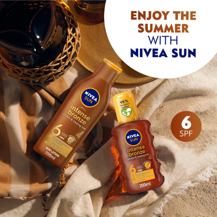 Nivea Sun Deep SPF6 Tanning Oil with Vitamin E Spray 200 ml