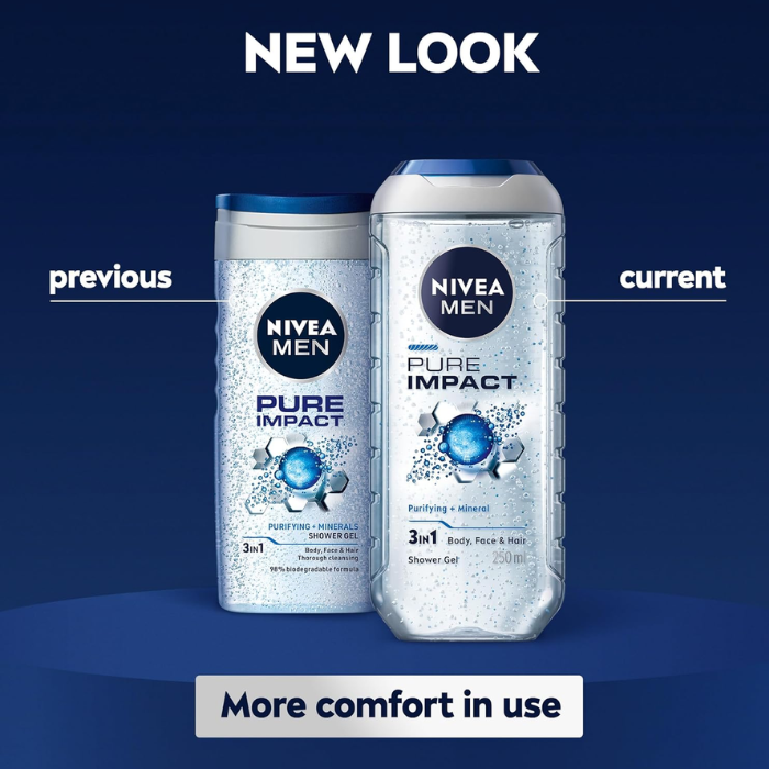Nivea Men Pure Impact Showel Gel 250 ml