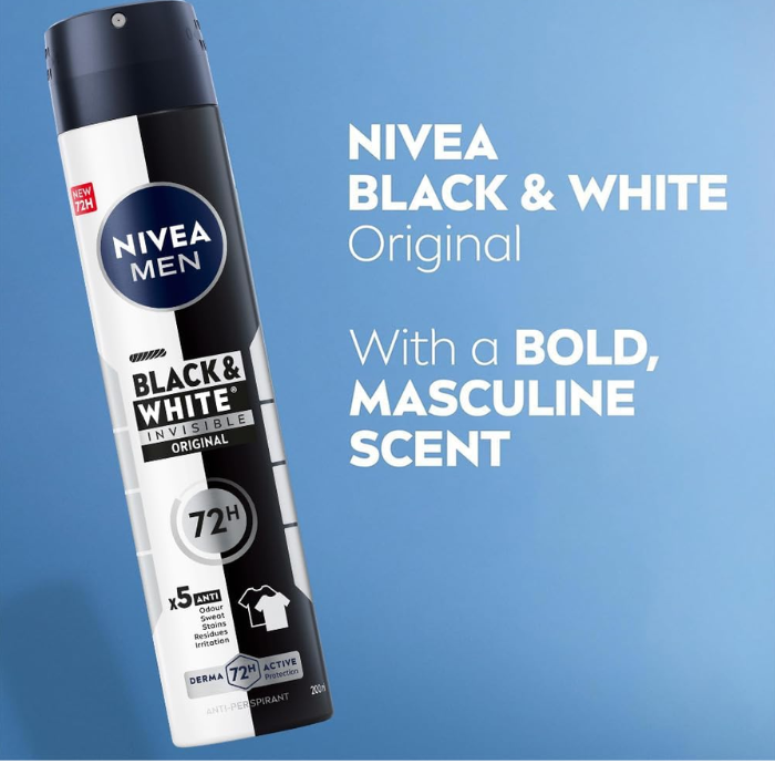 Nivea Men Black & White Original Anti-Perspirant Deo Spray