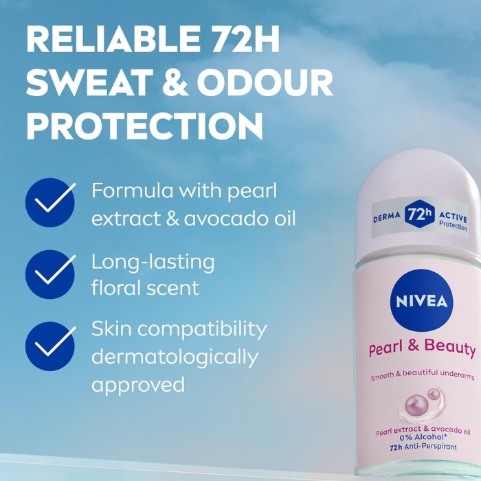 Nivea Pearl & Beauty Deodorant Roll-On 50 ml