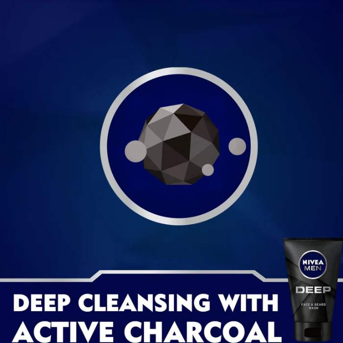 Nivea Men Deep Face & Beard Wash 100 ml