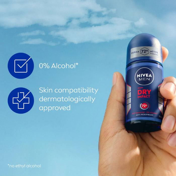 Nivea Men Dry Impact Anti-Perspirant Deo Roll On 50 ml