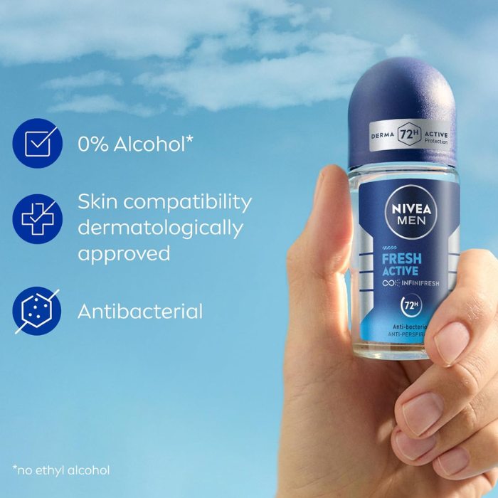 Nivea Men Fresh Active Deodorant Roll-On 50 ml