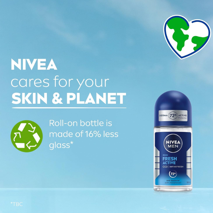 Nivea Men Fresh Active Deodorant Roll-On 50 ml