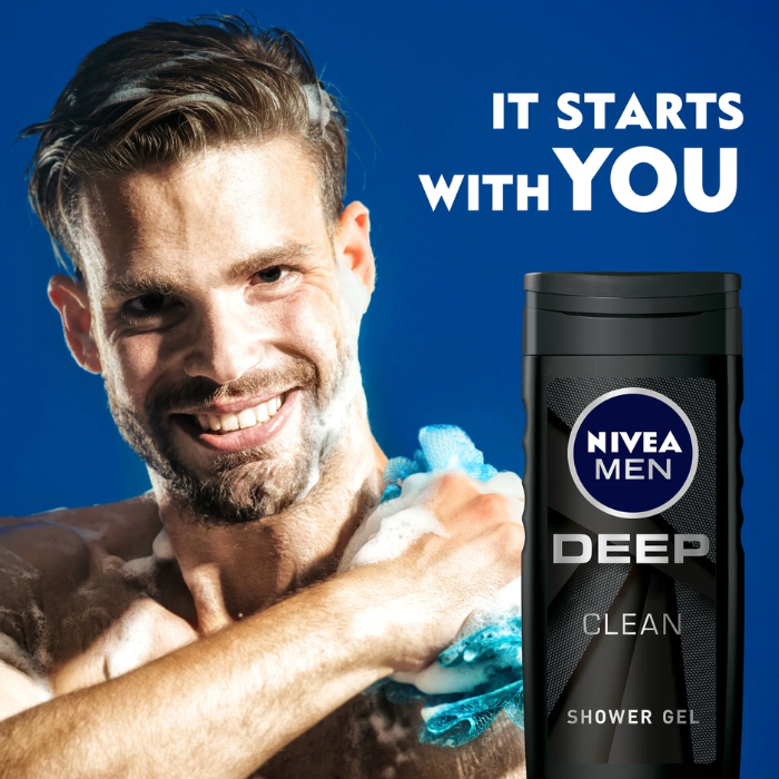 Nivea Men Deep Clean Shower Gel 250 ml