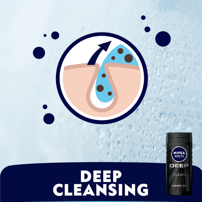 Nivea Men Deep Clean Shower Gel 250 ml