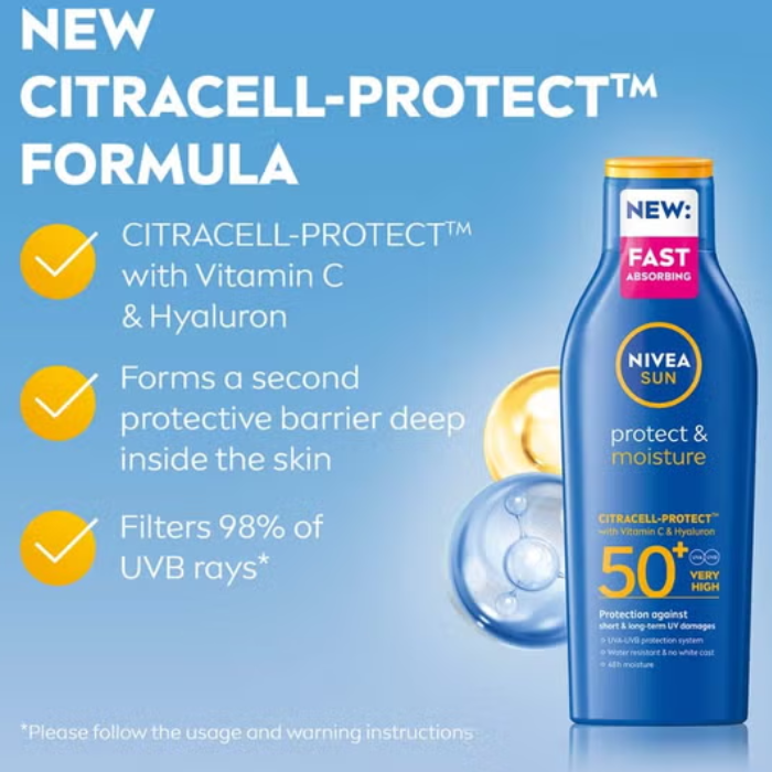 Nivea Sun Very High SPF50+ Moisturising Lotion 200 ml