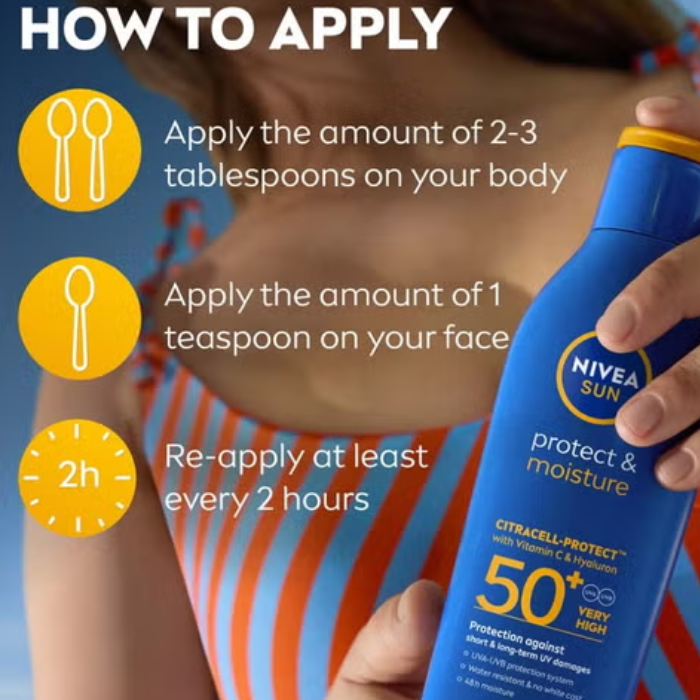 Nivea Sun Very High SPF50+ Moisturising Lotion 200 ml