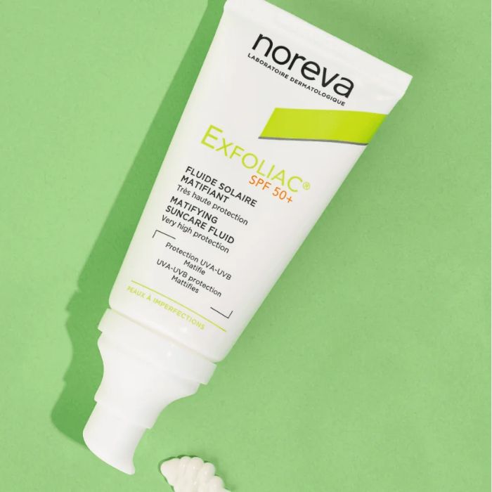 Noreva Exfoliac Matifying (Spf 50+) Suncare Fluid  40ml