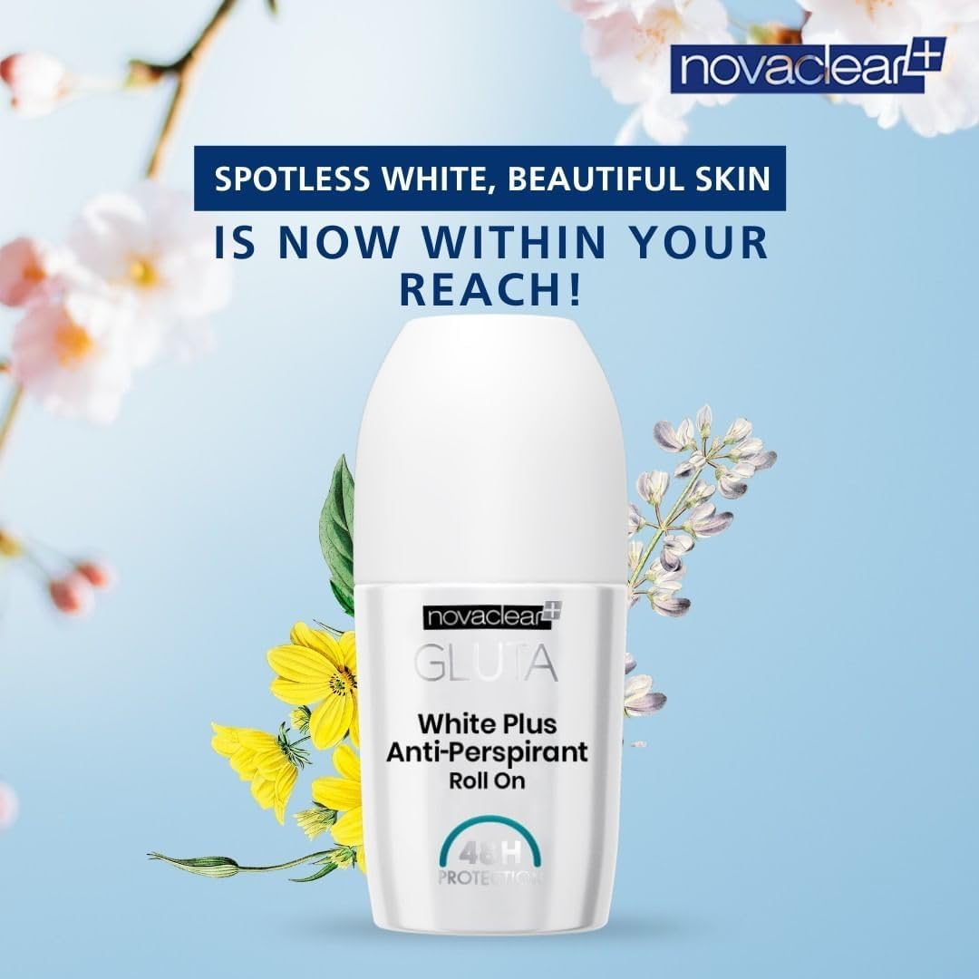 Novaclear Gluta White Plus Anti-Perspirant Roll On 48h 50 ml