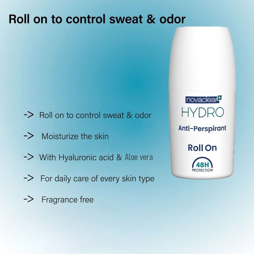 Novaclear Hydro Anti-Perspirant Roll On 48h 50ml 1+1