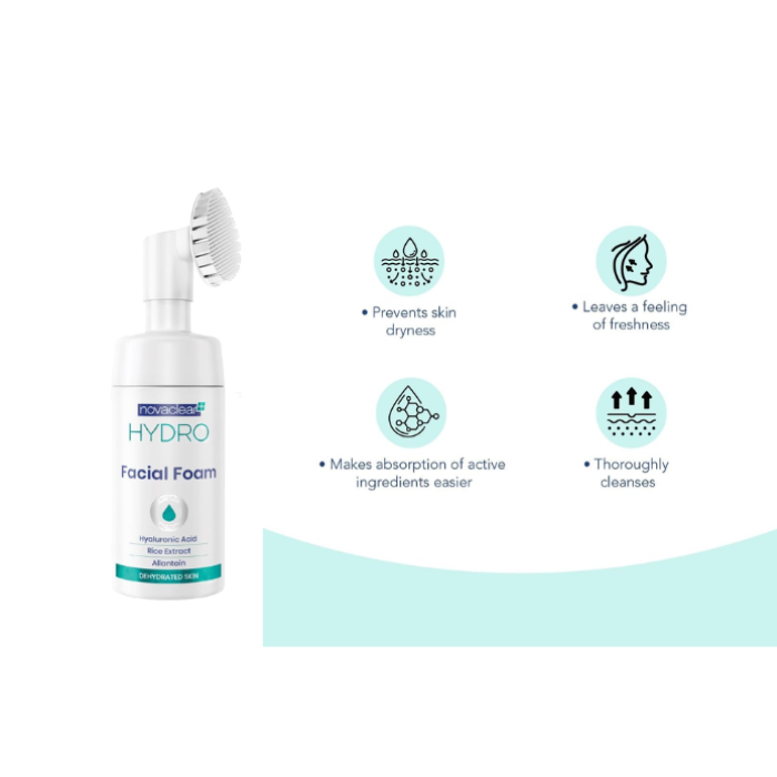 Novaclear Hydro Facial Foam 100ml+Day Cream 50ml Promo Pack