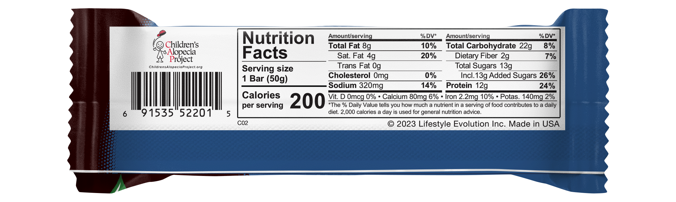 NuGo Dark Chocolate Almond Sea Salt Protein Bar 50g, 12g Vegan Protein, Gluten Free, Pack of 12 pcs