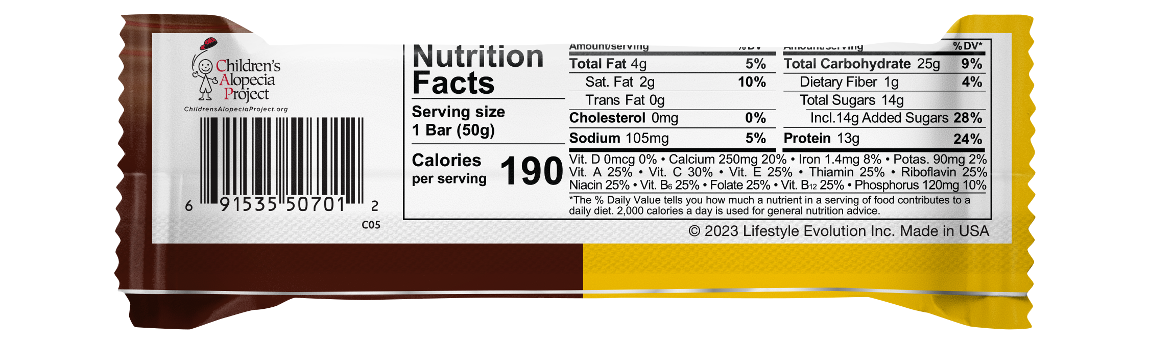NuGo Original Banana Chocolate Protein Bar 50g, 13g Protein, Gluten Free, Real Milk Chocolate Snack, Pack of 15 pcs