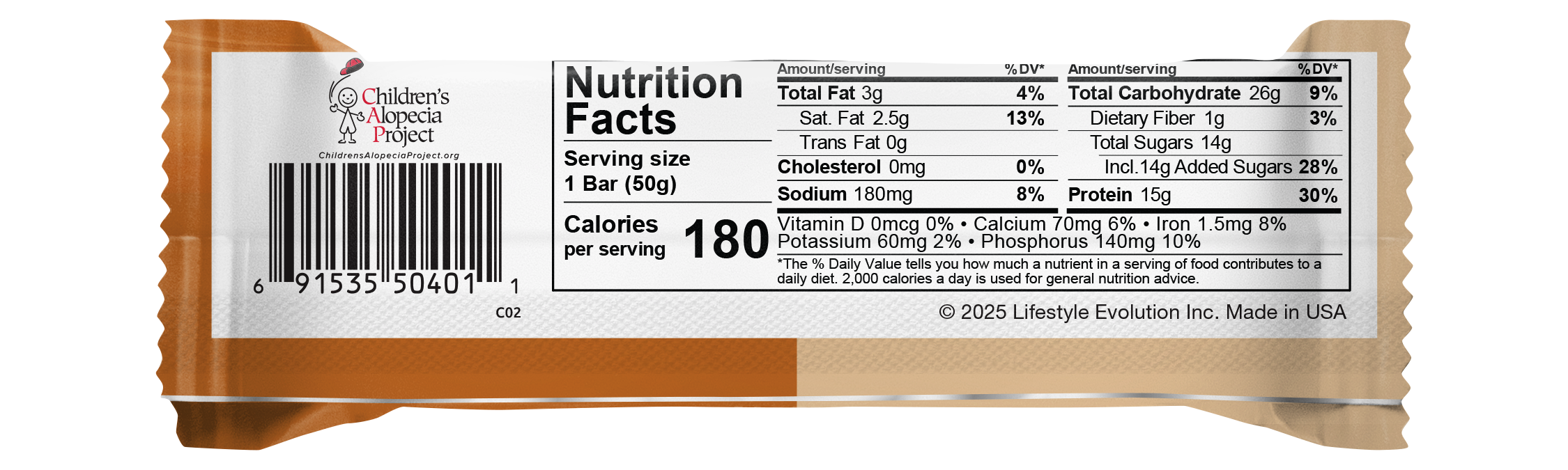 NuGo Original Dulce De Leche Bar 50g,15g Protein, Gluten Free Caramel-Inspired Crunchy Snack, Pack of 15 pcs