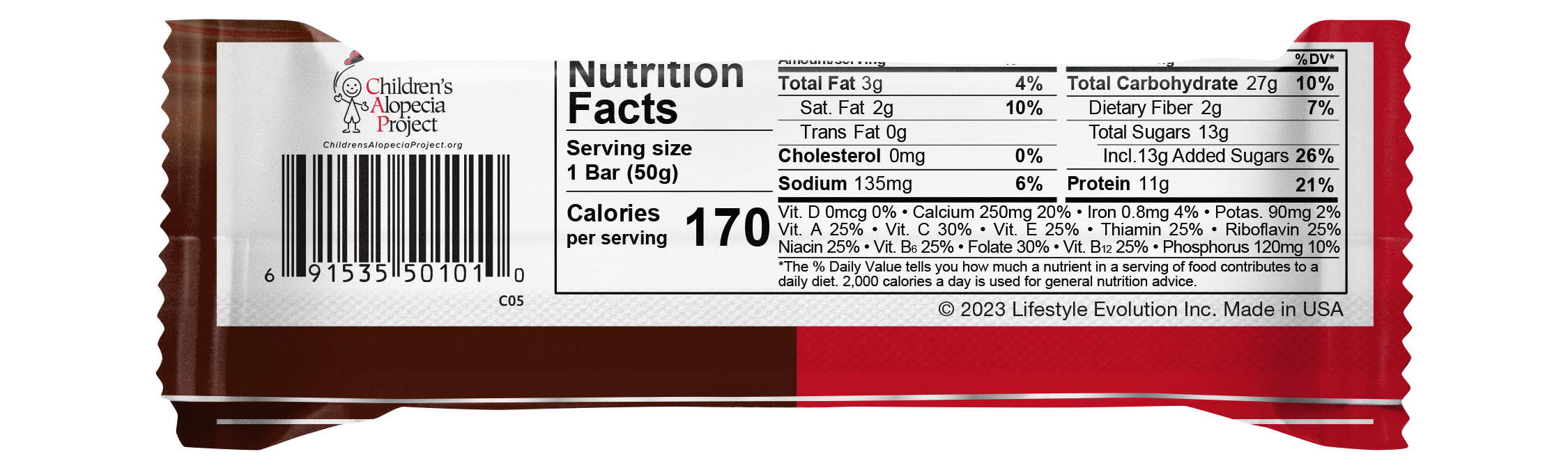 NuGo Original Milk Chocolate Protein Bar 50g, 11g Protein, Gluten Free Snack with Added Vitamins, Pack of 15 pcs